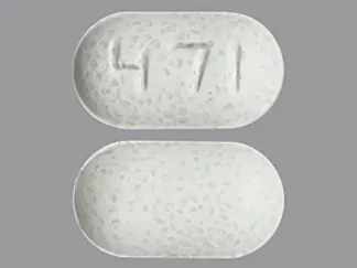 Pill 471 White Capsule/Oblong is Potassium Chloride Extended-Release