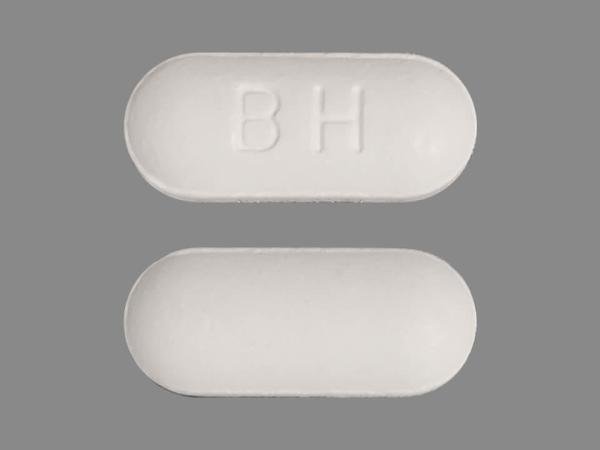 Pill BH White Capsule/Oblong is Acetaminophen