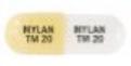 Pill MYLAN TM 20 MYLAN TM 20 Yellow & White Capsule/Oblong is Temozolomide