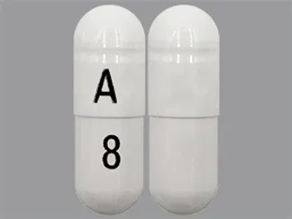 Pill A 8 White Capsule/Oblong is Galantamine Hydrobromide Extended Release