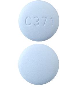 Pill C371 Blue Round is Felodipine Extended-Release