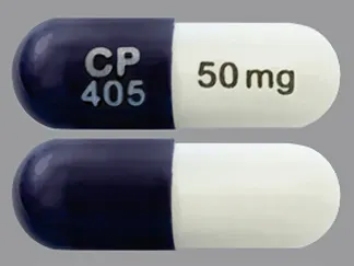 Methylphenidate hydrochloride extended-release 50 mg CP 405 50 mg