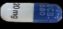 Methylphenidate hydrochloride extended-release (CD) 20 mg UCB 580 20 mg