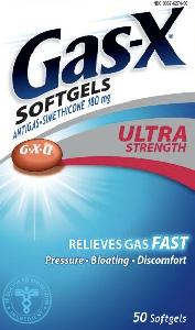 Gas-X ultra strength (softgels) simethicone 180 mg G X U