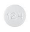 Pill M 124 White Round is Olmesartan Medoxomil