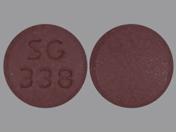 Pill SG 338 Purple Round is Bupropion Hydrochloride Extended-Release (SR)