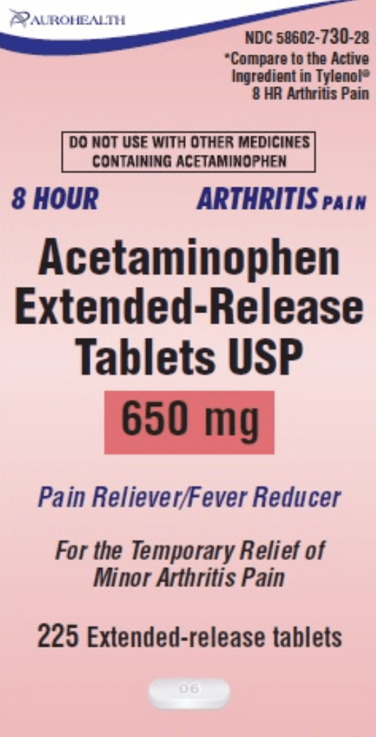 Acetaminophen extended-release 650 mg I 06