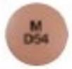 Methylphenidate hydrochloride extended-release 54 mg M D54