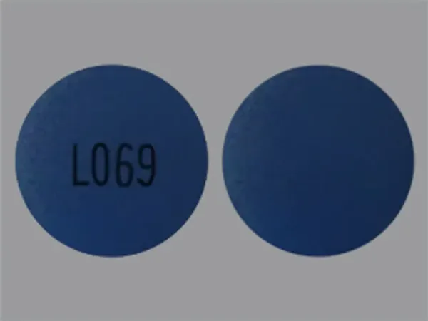 Pill L069 Blue Round is Paroxetine Hydrochloride Extended-Release