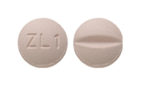 Pill ZL 1 Pink Round is Zolmitriptan