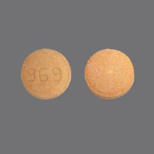 Pill 969 Orange Round is Buprenorphine Hydrochloride and Naloxone Hydrochloride (Sublingual)