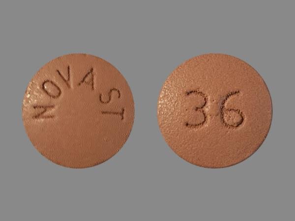 Pill Novast 36 Pink Round is Nifedipine Extended-Release