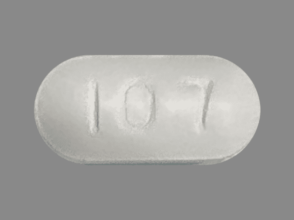 Pill I 07 White Capsule/Oblong is Amoxicillin and Clavulanate Potassium