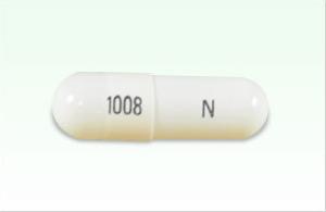 Pill 1008 N White Capsule/Oblong is Oseltamivir Phosphate