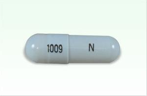 Pill 1009 N Gray Capsule/Oblong is Oseltamivir Phosphate