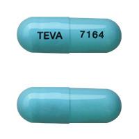 Pill TEVA 7164 Blue Capsule/Oblong is Tolterodine Tartrate Extended-Release