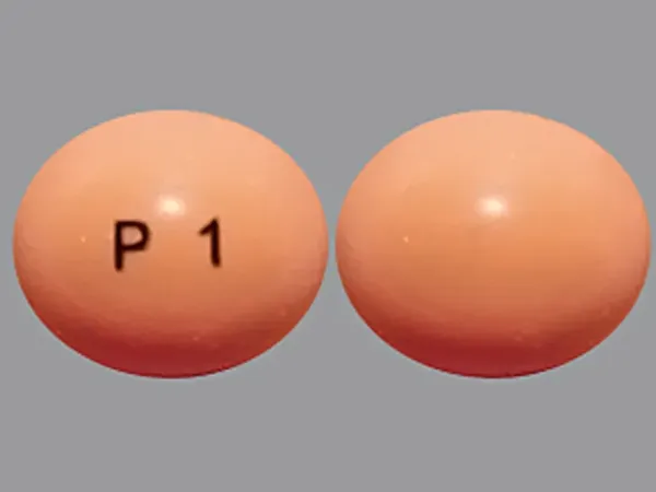 Pill P1 Peach Round is Progesterone