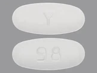 Pill Y 98 White Oval is Abacavir Sulfate and Lamivudine