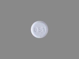 Pill 051 White Round is Iloperidone