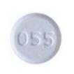 Pill 055 White Round is Iloperidone