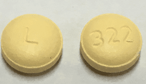 Pill L 322 Yellow Round is Olmesartan Medoxomil
