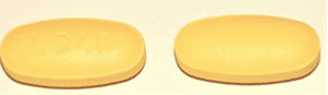 Pill L348 Yellow Oval is Hydrochlorothiazide and Olmesartan Medoxomil