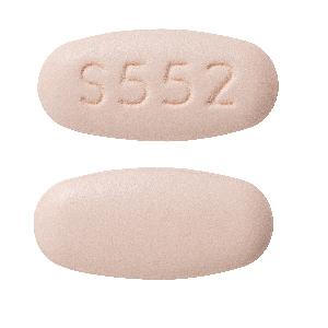 Pill S552 Pink Capsule/Oblong is Hydrochlorothiazide and Olmesartan Medoxomil