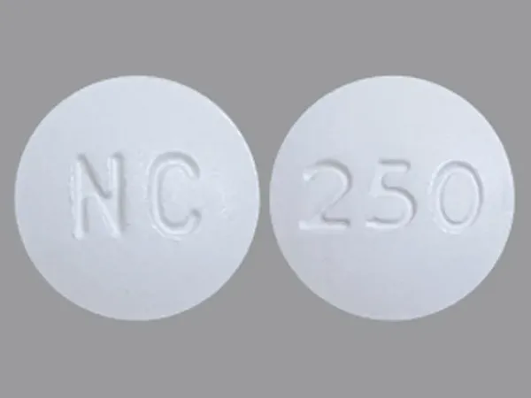 Pill NC 250 White Round is Carisoprodol