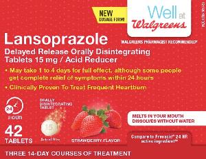 Lansoprazole delayed release (orally disintegrating) 15mg 15
