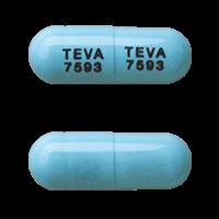 Atomoxetine hydrochloride 40 mg TEVA 7593 TEVA 7593