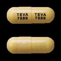 Atomoxetine hydrochloride 100 mg TEVA 7589 TEVA 7589