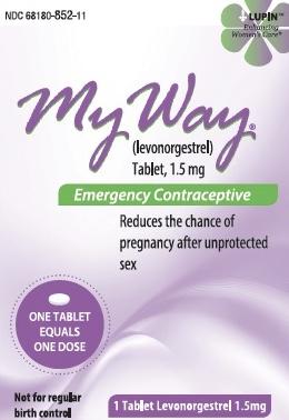 My way levonorgestrel 1.5 mg LU S25