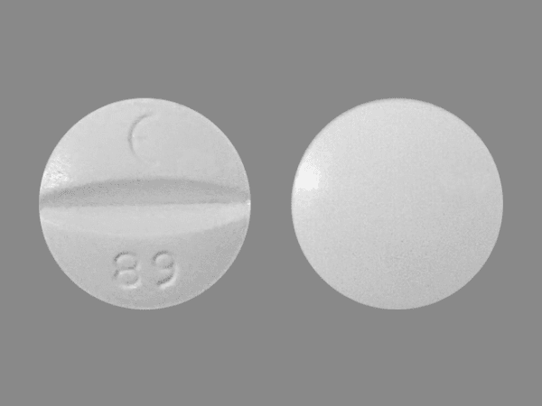 Pill E 89 White Round is Estradiol