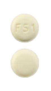 Pill FS1 Yellow Round is Olmesartan Medoxomil