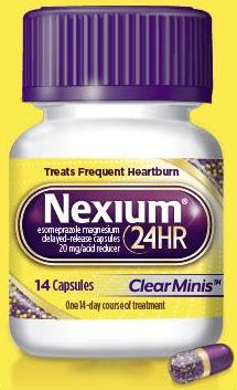 Pill NEXIUM 20 mg Purple Capsule-shape is Nexium 24HR ClearMinis