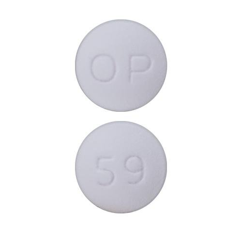 Pill OP 59 White Round is Pitavastatin Calcium