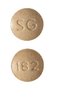 Pill SG 182 Orange Round is Hydralazine Hydrochloride