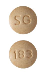 Hydralazine hydrochloride 25 mg SG 183