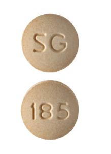 Pill SG 185 Orange Round is Hydralazine Hydrochloride