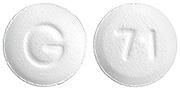 Amlodipine besylate and olmesartan medoxomil 5 mg / 20 mg G 71