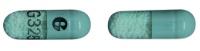 Pill G G325 Green Capsule-shape is Indomethacin Extended-Release