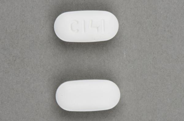Pill C141 White Capsule/Oblong is Telmisartan