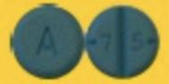 Pill A 7 5 Blue Round is Amphetamine and Dextroamphetamine