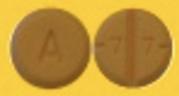 Pill A 7 7 Orange Round is Amphetamine and Dextroamphetamine