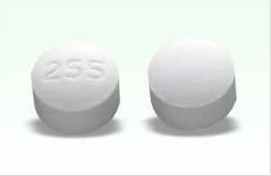 Pill 255 White Round is Oxybutynin Chloride Extended-Release