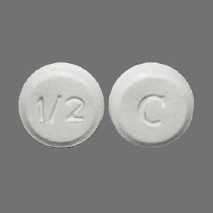 Clonazepam (orally disintegrating) 0.5 mg C 1/2