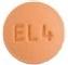 Pill M EL4 Orange Round is Eletriptan Hydrobromide