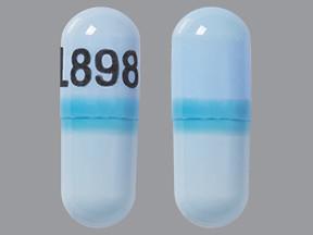 Pill L898 Blue Capsule-shape is Esomeprazole Magnesium Delayed-Release