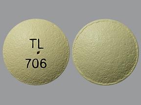 Methylphenidate hydrochloride extended-release 18 mg TL 706