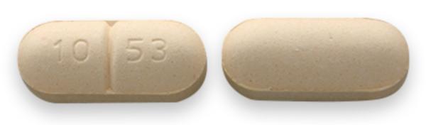 Pill 10 53 Yellow Capsule/Oblong is Felbamate